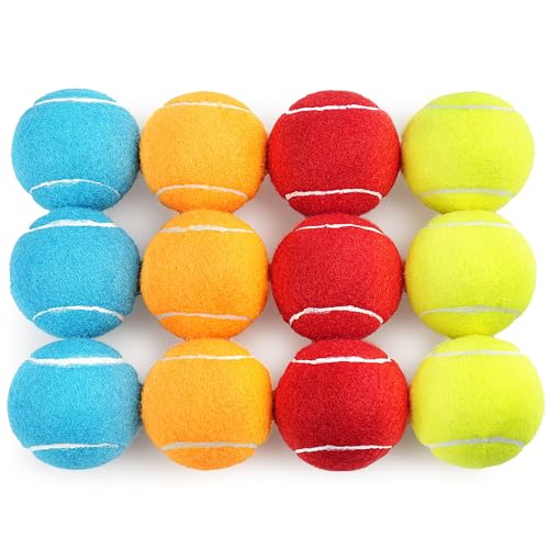 Prime Pets Tennis Balls for Dogs, Squeaky Dog Toy, Interactive Pet Fetch Ball for Medium and Large Dogs, Squeaky Dog Toys