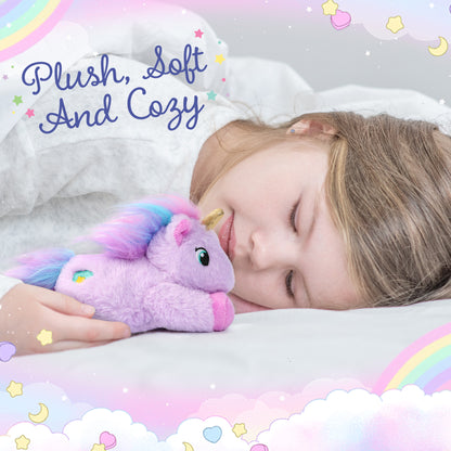 BenBen Unicorn Stuffed Animal 7 in, Soft Purple Unicorn Plush Toy, Cute Birthday Gifts for Girls&Boys, Kids