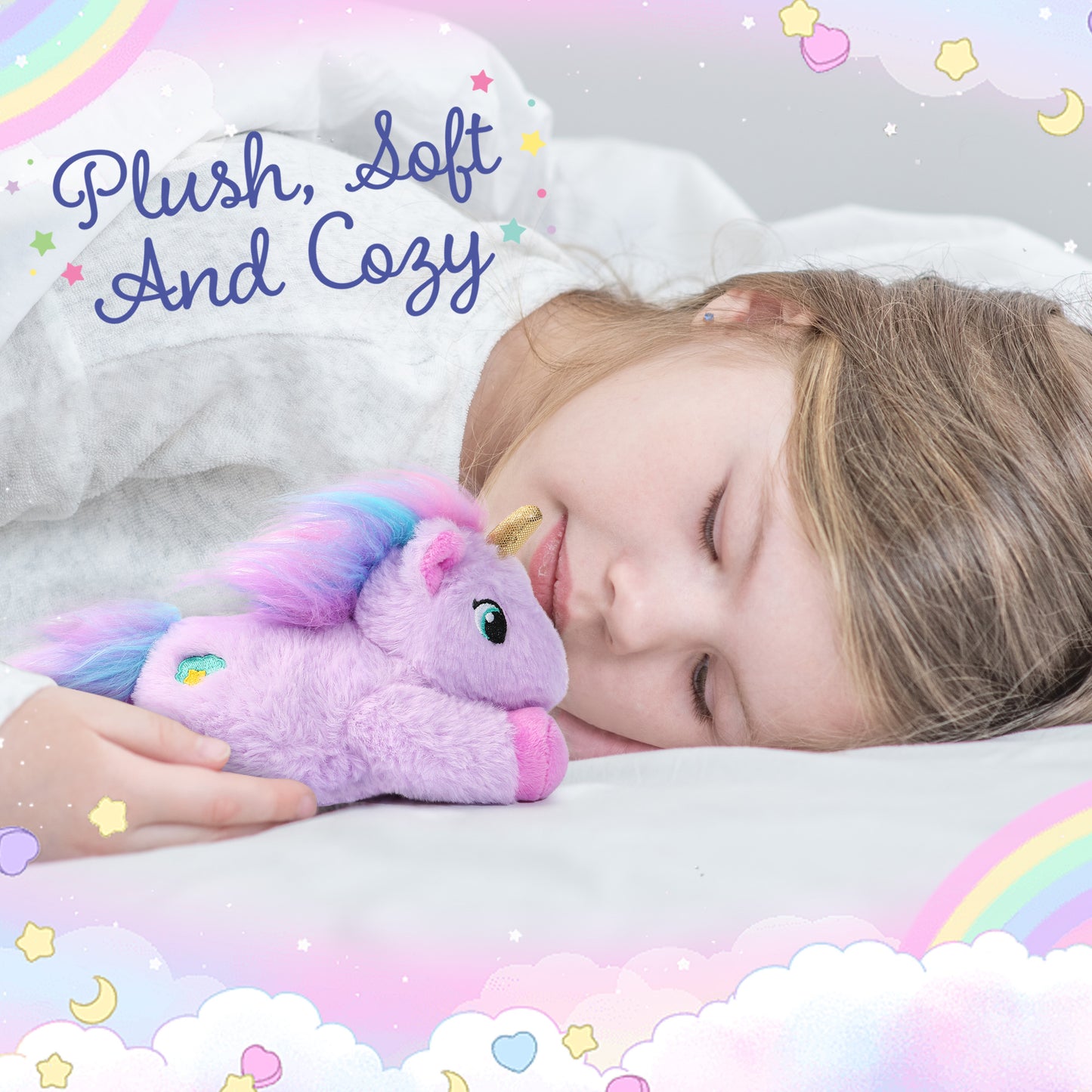 BenBen Unicorn Stuffed Animal, Soft Cute Unicorn Toy Gifts for Baby Girls Kids