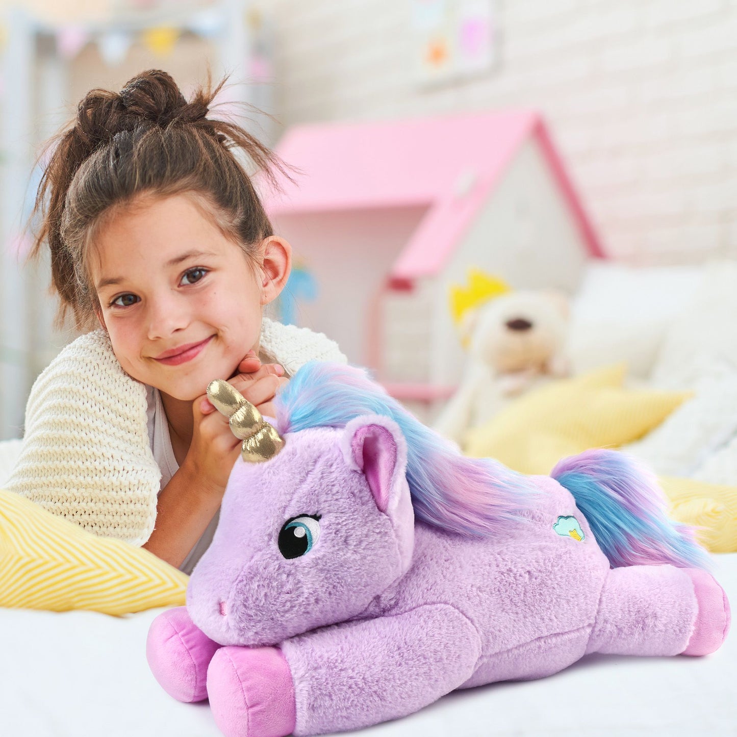 BenBen Unicorn Stuffed Animal, Soft Cute Unicorn Toy Gifts for Baby Girls Kids