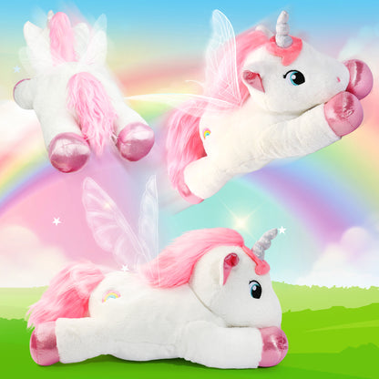 BenBen Unicorn Stuffed Animal, Soft Cute Unicorn Toy Gifts for Baby Girls Kids