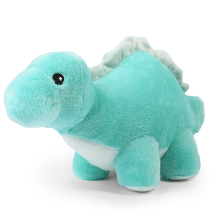 BenBen Dinosaur Stuffed Animal, 13" Dino Plush Toys for Kids, Stegosaurs, Blue