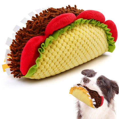 Prime Pets Plush Taco Dog Toy, Dog Squeaky Toys, Food Shaped Pet Toy for Small Medium Chy Large Dogs (Copy)