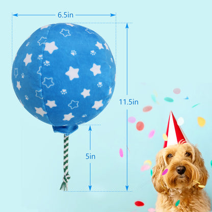 Prime Pets Dog Birthday Toys, Plush Dog Crinkle Squeaky Toys, Dog Birthday Party Supplies, Dog Chew Toys for Small Medium Dogs