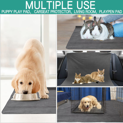 Prime Pets Reusable Pee Pads for Dogs, Extra Large 54x54 in Washable Puppy Pad, Non-Slip