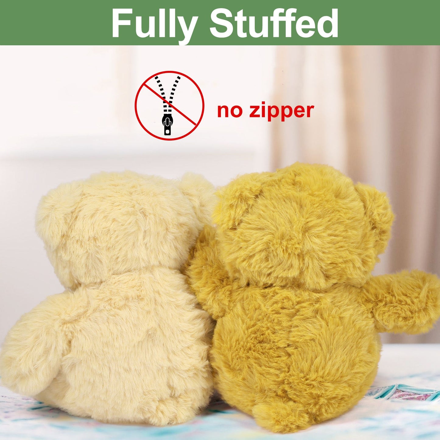 LotFancy Teddy Bear Stuffed Animal, 6 Pack 10 in Bulk Plush Bear Toy Gifts for Kids Baby Toddlers