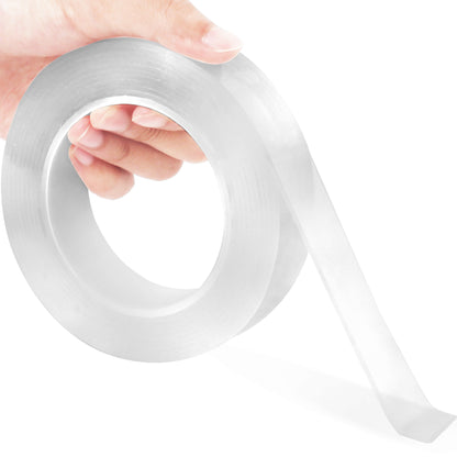 LotFancy Reusable Nano Double Sided Adhesive Tape, 9.84FT