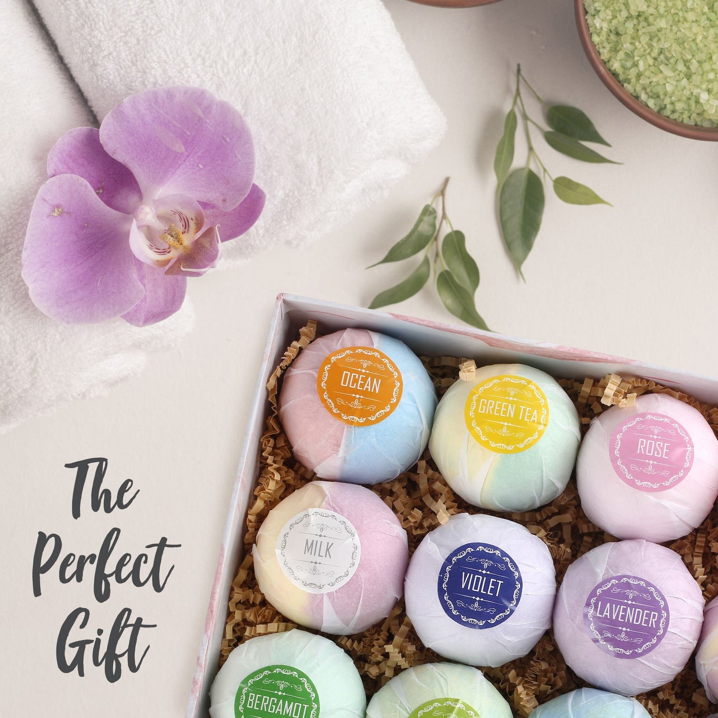 LotFancy Bath Bombs for Women, Natural Bath Bombs, Shea Butter, Rich in Essential Oil. Fizzy SPA Bath Bombs Gifts Set for Her/Him, Wife, Girlfriend, Mother’s Day, Birthday, Christmas Gift