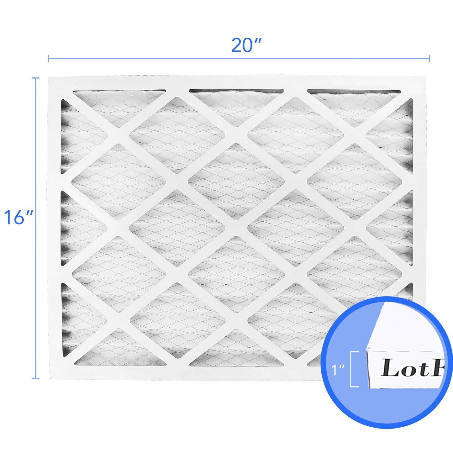 LotFancy 20x25x1 Air Filters, 4 Pack, MERV 11 Pleated HVAC AC Furnace Filters WMT