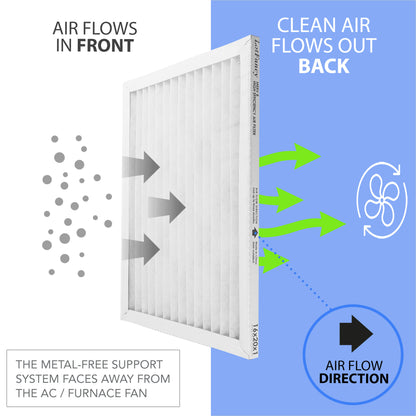 LotFancy 20x25x1 Air Filters, 4 Pack, MERV 11 Pleated HVAC AC Furnace Filters WMT