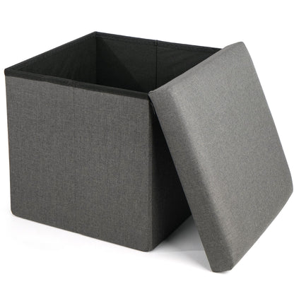 LotFancy Storage Ottoman Cube Bench