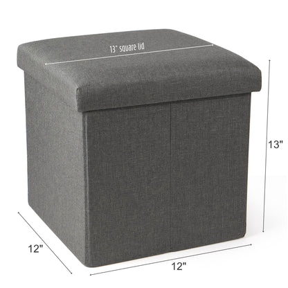 LotFancy Storage Ottoman Cube Bench