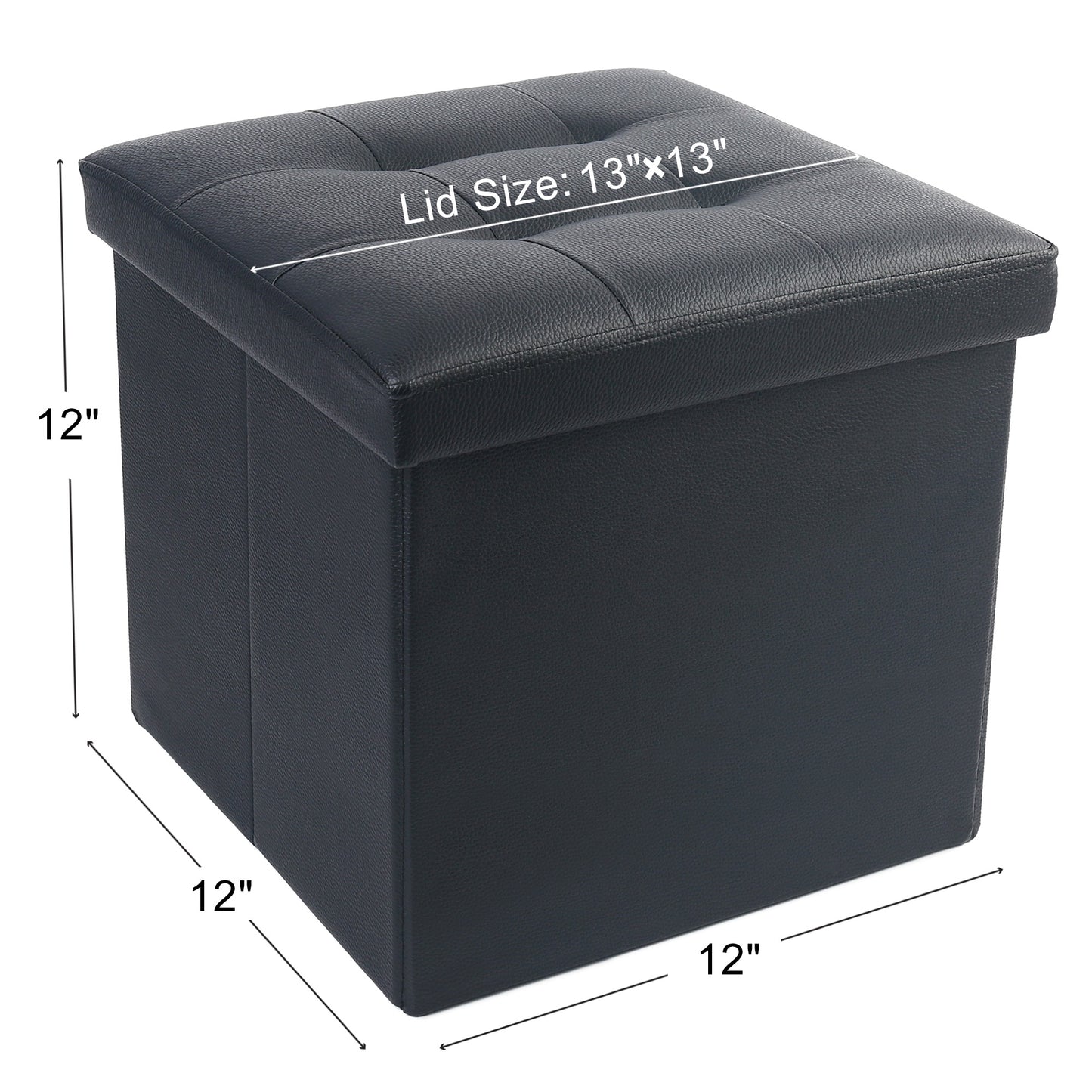 LotFancy Storage Ottoman Cube Bench