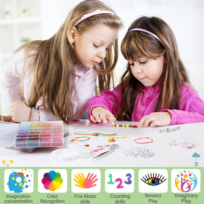 LotFancy 2mm Glass Seed Beads for Jewelry Bracelet Making Kit for Adults Ages 12+, 40000Pc 48 Colors