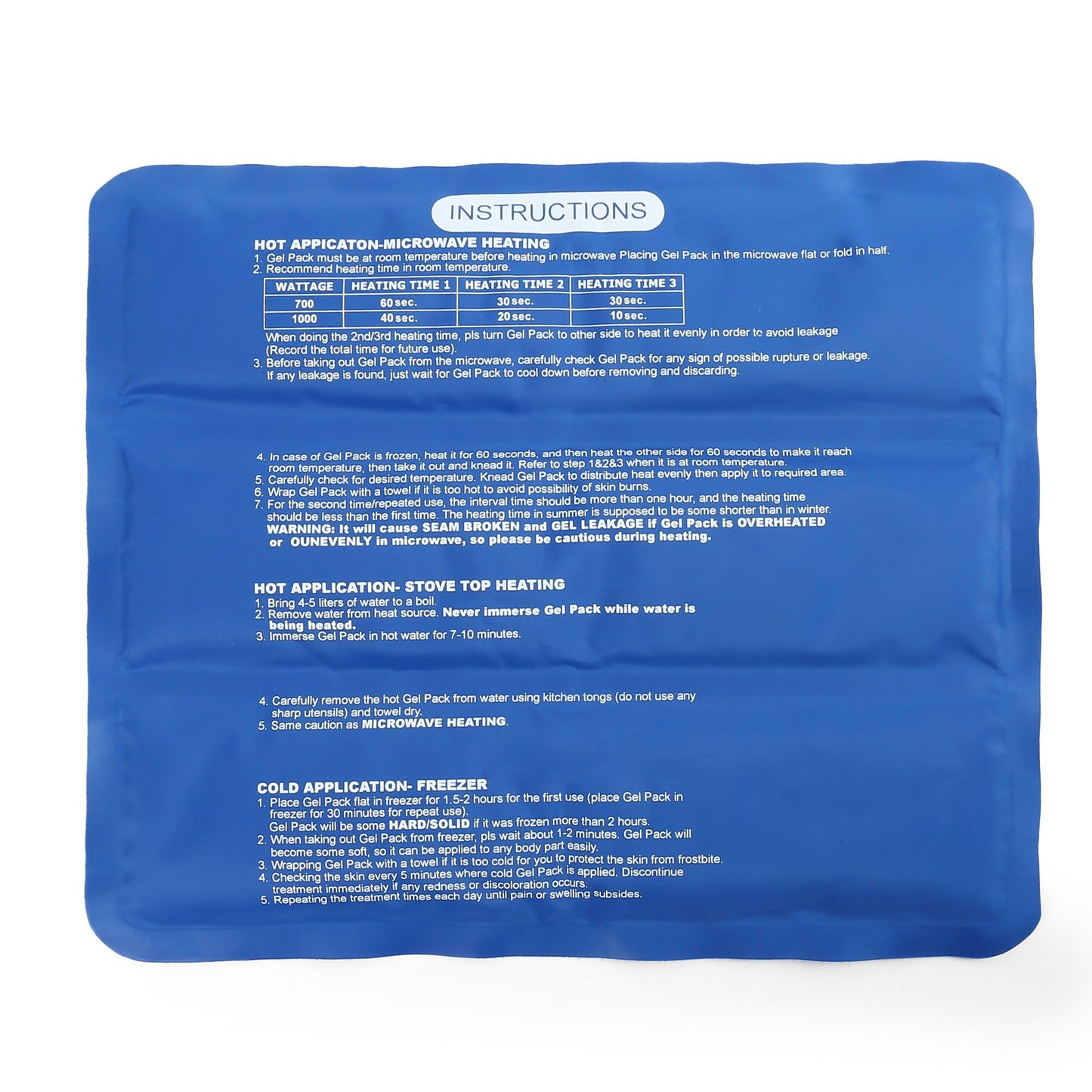 LotFancy Ice Pack for Injuries, Large Reusable Soft Hot Cold Gel Pack for First Aid, 13.8 x 11.8 in