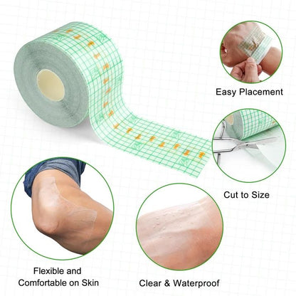 LotFancy Tattoo Aftercare Bandage Rolls, 2"x13 Yards, Waterproof Transparent Film for Tattoo Healing
