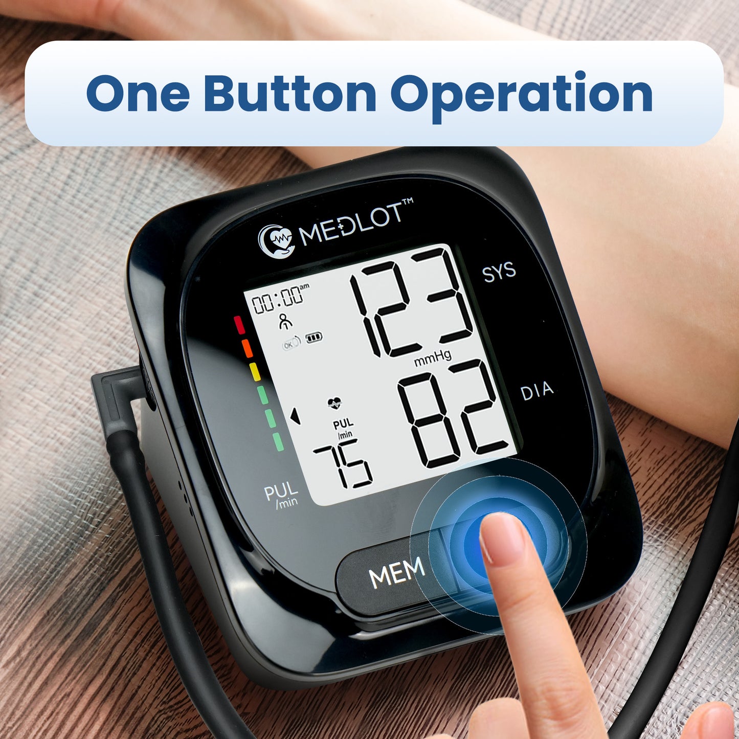 Upper Arm Blood Pressure Monitor for Home Use, Automatic BP Cuff (8.6”-16.5”), Digital Blood Pressure Machine with 2 Power Supply Modes, 2 Users, 150 Reading Memory