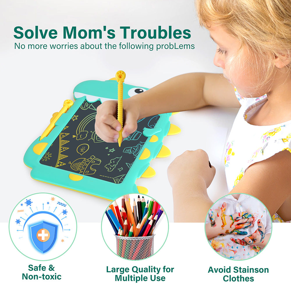 LotFancy LCD Writing Tablet Doodle Board for Kids, Dinosaur Drawing Pad for Boys, Girls, Toddler