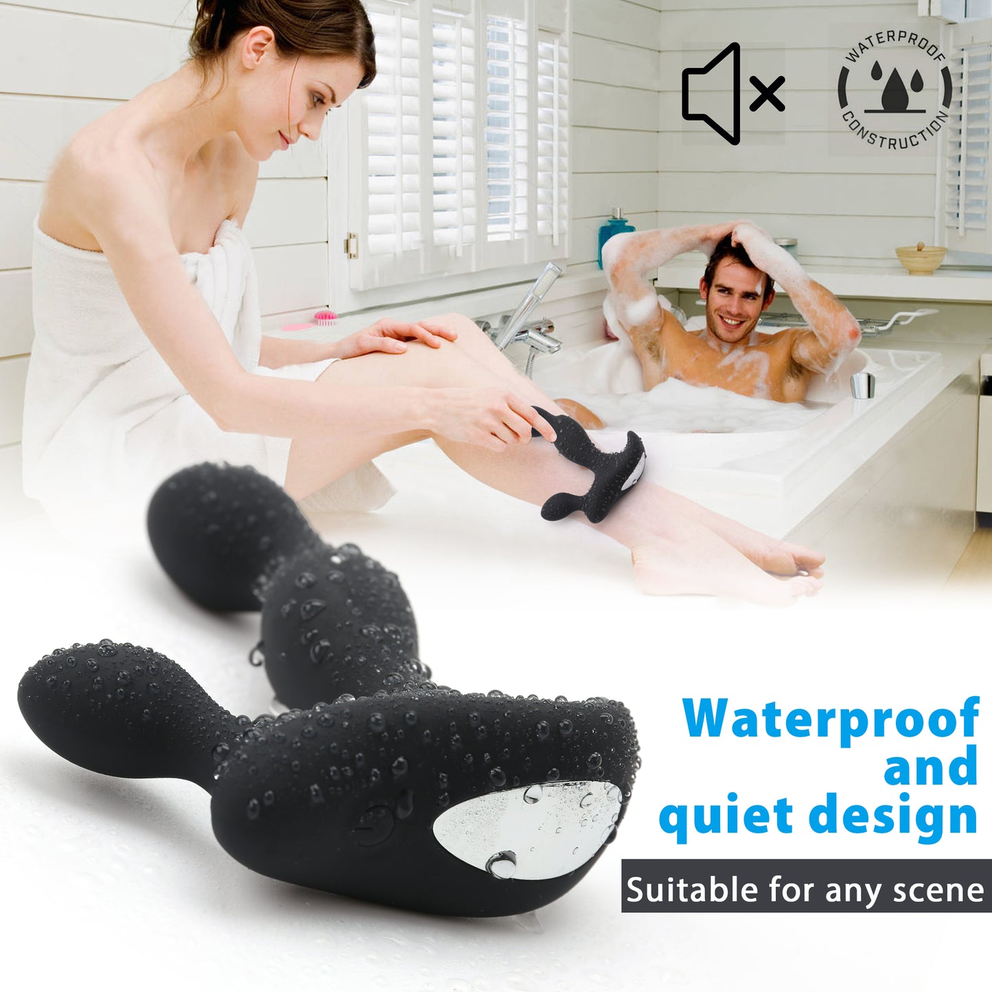 LotFancy Prostate Massager, Anal Butt Plug Vibrators, Sex Toys for Male Masturbator