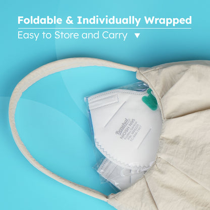 LotFancy N95 Particulate Respirator, NIOSH Protective Face Mask,Disposable Air Filter Mask,20 Pack