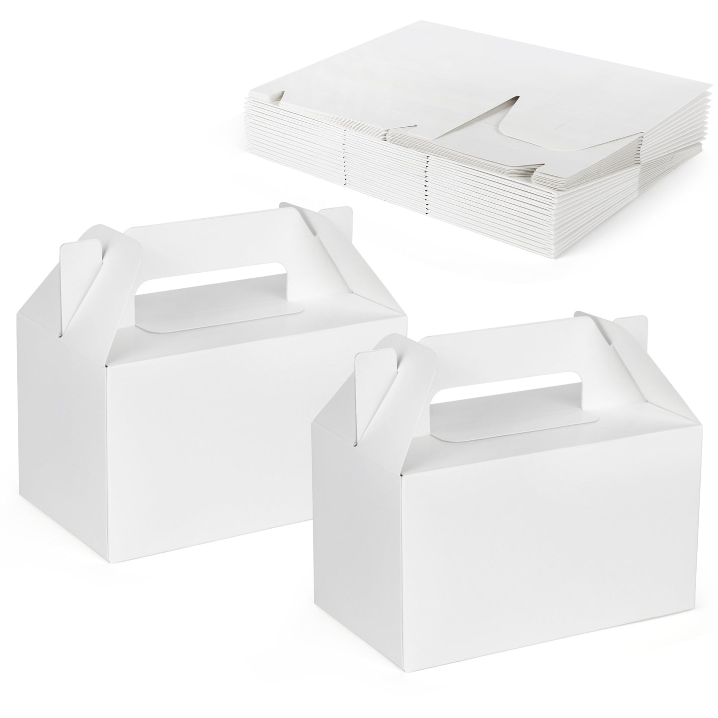 LotFancy White Party Favor Gift Boxes, 6x3.5x3.5 in, Cardstock, White, 24 Pack