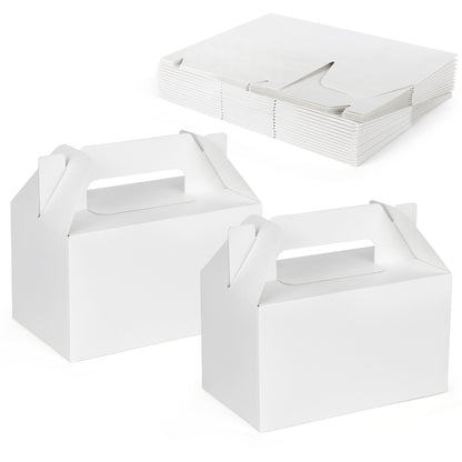 LotFancy White Party Favor Gift Boxes, 6x3.5x3.5 in, Cardstock, White, 24 Pack