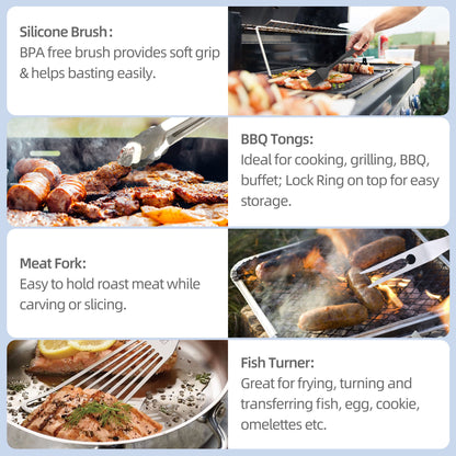 LotFancy Griddle Accessories Kit, 14 Pcs Grill Accessories Set for Blackstone and Camp Chef