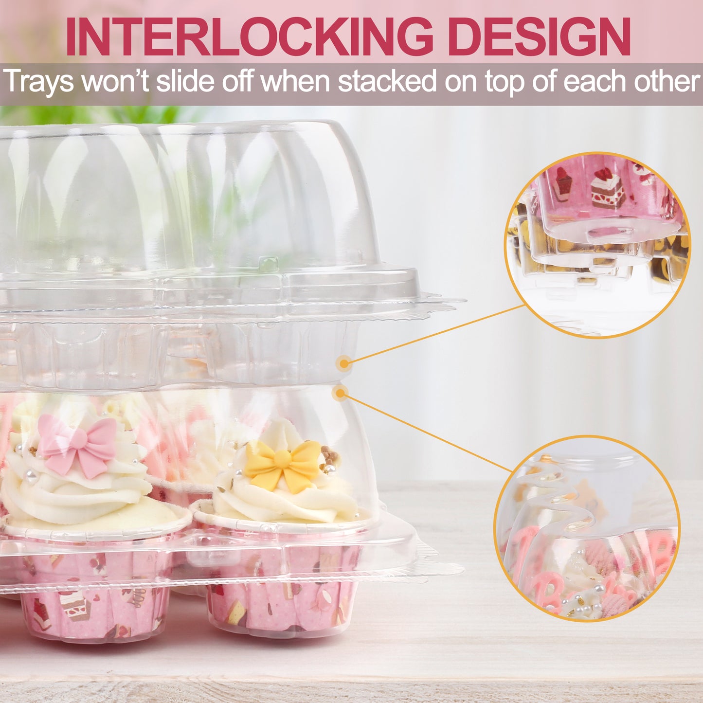 LotFancy 24 Count Cupcake Containers