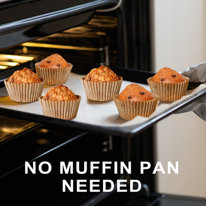 LotFancy Heavy Duty Cupcake Liners, 200 Ct Grease-Resistant Standard Muffin Liners, Paper Baking Cup