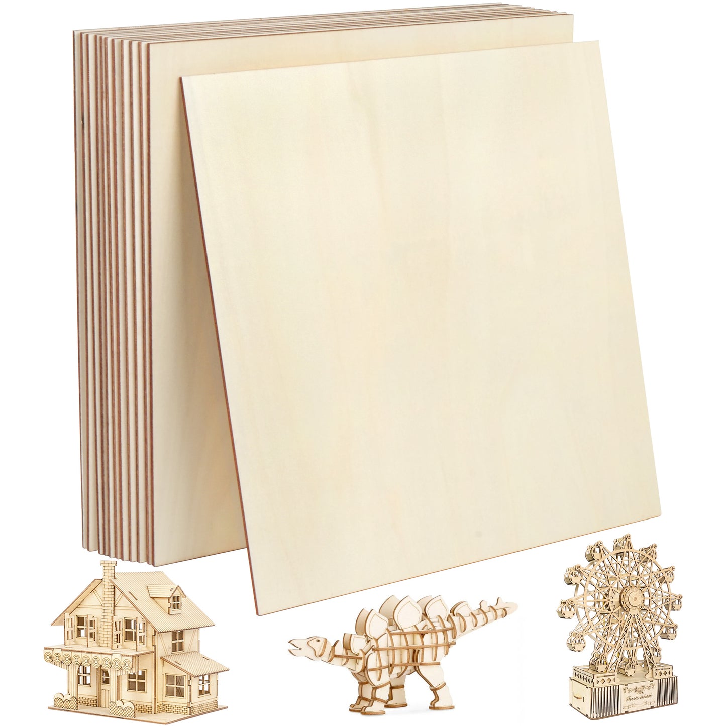 LotFancy Basswood Sheets for Craft, 12 Pack