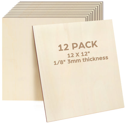 LotFancy Basswood Sheets for Craft, 12 Pack