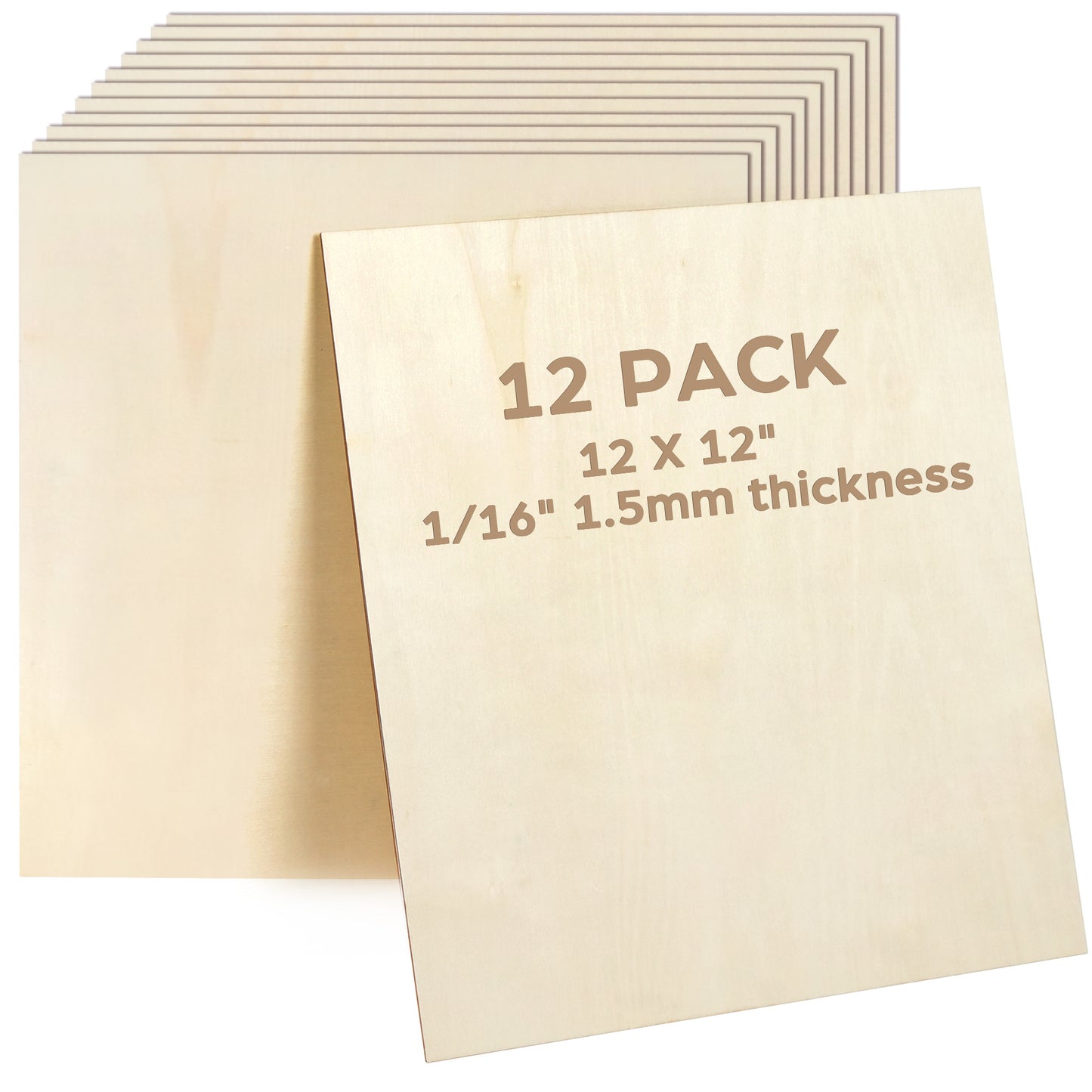 LotFancy Basswood Sheets for Craft, 12 Pack