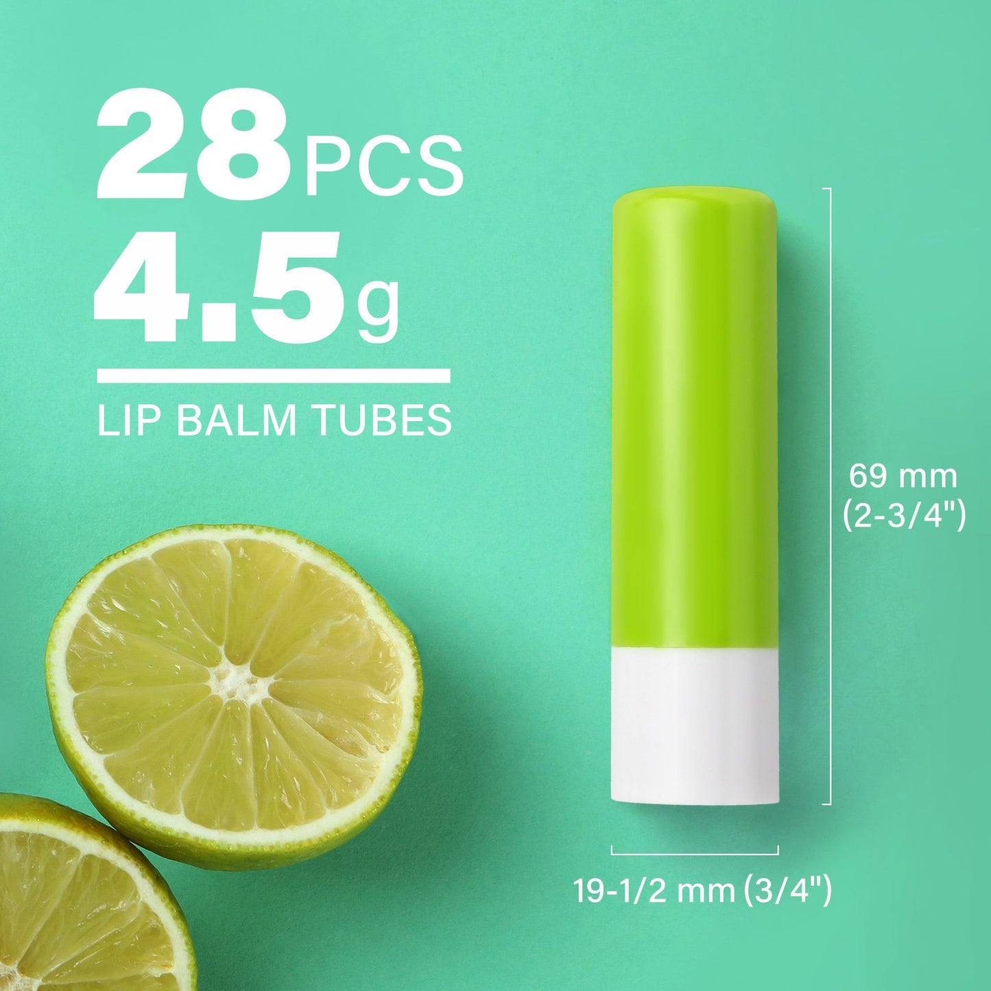 30Pcs 4.8g Empty Lip Balm Tubes