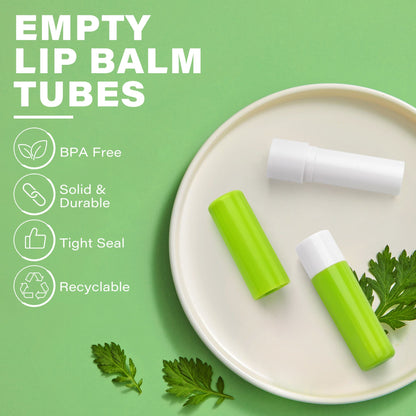 30Pcs 4.8g Empty Lip Balm Tubes