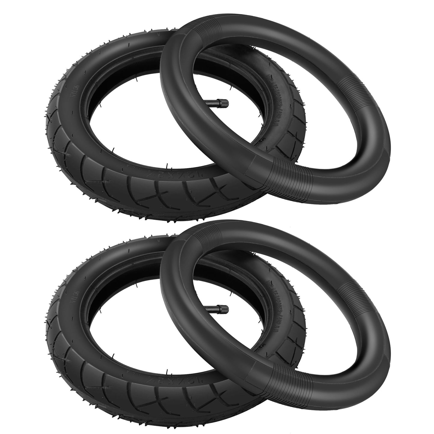 12.5 x 2.25 (12-1/2 x2-1/4) Tire & Inner Tube Set for Razor Pocket Mod (Bella, Betty, Bistro, Daisy, Hannah, Sweet Pea), Currie, Schwinn, GT, IZIP, eZip, MX125 Dirt Rocket