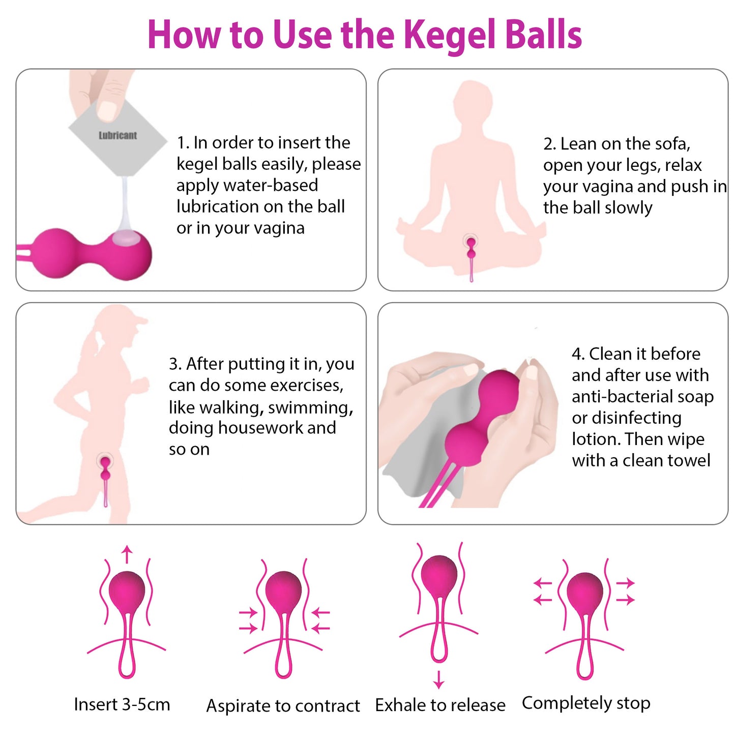 LotFancy Kegel Balls Exercise, Ben Wa Balls for Women Bladder Control & Pelvic Floor Exercises