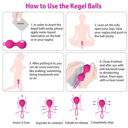LotFancy Kegel Balls Exercise, Ben Wa Balls for Women Bladder Control & Pelvic Floor Exercises