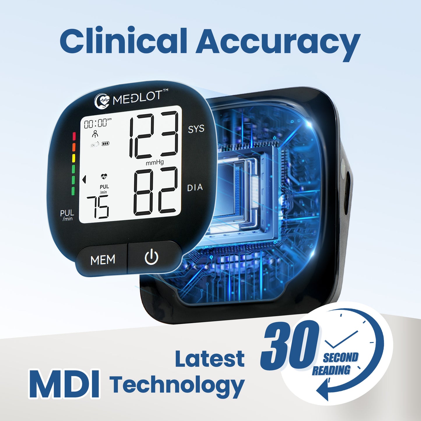 Upper Arm Blood Pressure Monitor for Home Use, Automatic BP Cuff (8.6”-16.5”), Digital Blood Pressure Machine with 2 Power Supply Modes, 2 Users, 150 Reading Memory