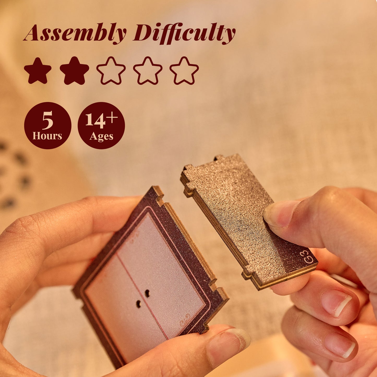 BenBen DIY Miniature House Kit, Cake Shop Model Craft Kits with Light, Furniture, Mini Doll House Building Kit for Adults, Teens, Tiny Dollhouse Diorama for Stress Relief, Home Décor