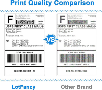 LotFancy 4x6 Thermal Labels, 1000 Shipping Labels, 4 Rolls-250 Labels per Roll WMT