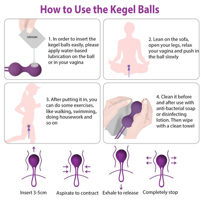 LotFancy Kegel Balls Exercise, Ben Wa Balls for Women Bladder Control & Pelvic Floor Exercises