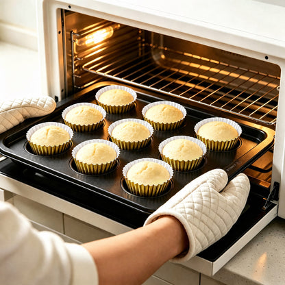 LotFancy 500Pcs Gold Foil Cupcake Liners, Standard Muffin Baking Cups, Greaseproof Cupcake Wrappers