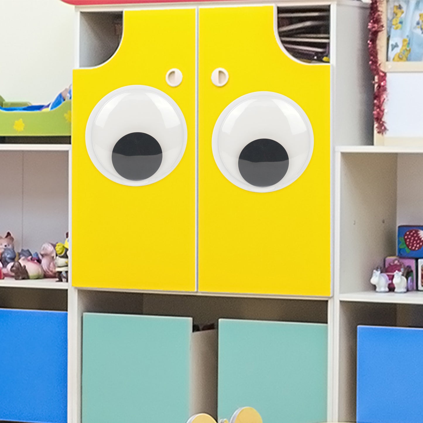 LotFancy 7 in Giant Googly Eyes with Self Adhesive, Large Wiggle Eyes for DIY Craft Christmas Tree Decoration