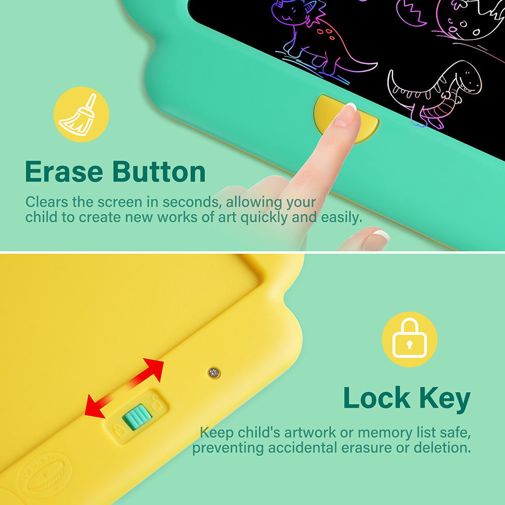 LotFancy LCD Writing Tablet Doodle Board for Kids, Dinosaur Drawing Pad for Boys, Girls, Toddler