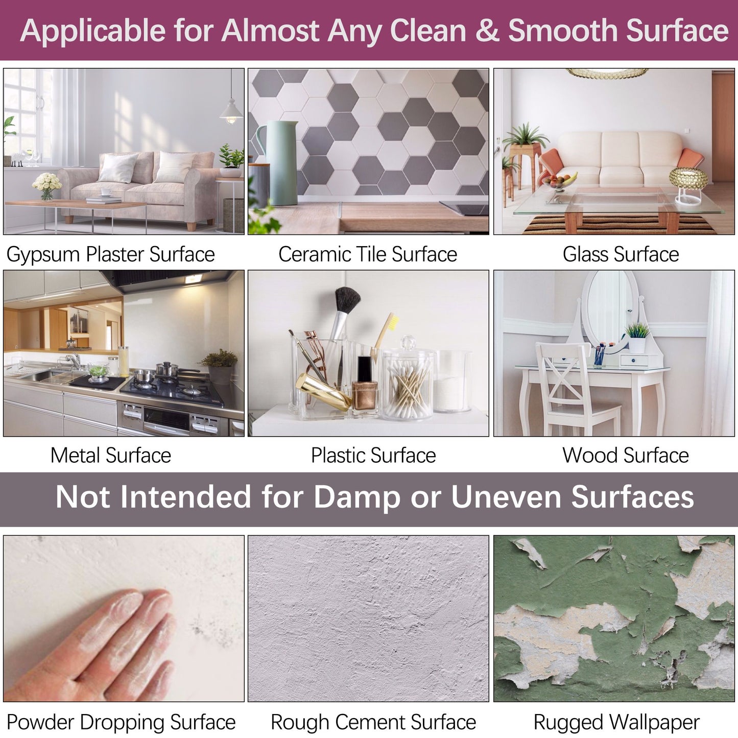 LotFancy Removable Marble Wallpaper, 23.6 x 118 in, Glossy Peel and Stick Contact Paper Wall Stickers