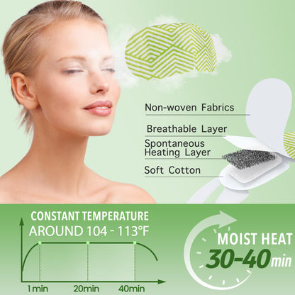 MEDLOT 18 Packs Steam Eye Masks, Heated Eye Mask for Dry Eyes, Puffy Eyes, Dark Circles, Disposable Self Heating Eye Mask for Sleeping, SPA, Travel Essentials & Relaxation Gifts, Unscented