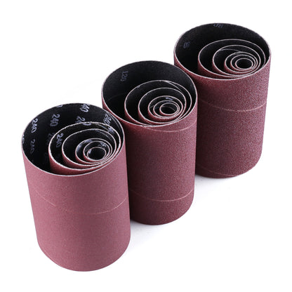 LotFancy Spindle Sander Sleeves, 24PCS 60 80 120 240 Assorted Grit Sandpaper for Oscillating Sander