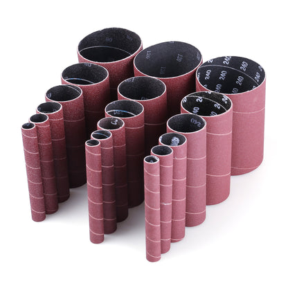 LotFancy Spindle Sander Sleeves, 24PCS 60 80 120 240 Assorted Grit Sandpaper for Oscillating Sander