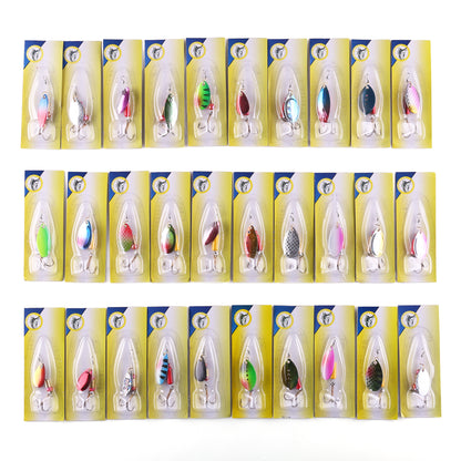 LotFancy Fishing Lures Kit, 30 Hard Metal Lure Baits Spinner Baits Set
