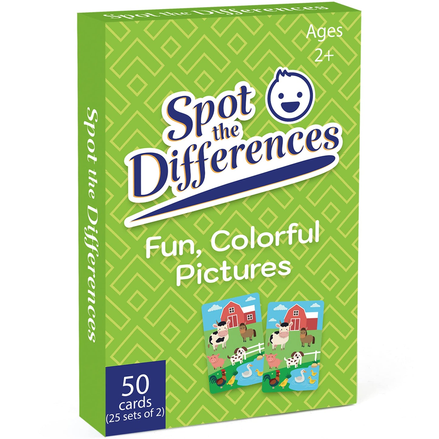 LotFancy Matching Game, Card Game for Kids, Spot The Differences, Fun Picture Puzzle Activity Cards for Family Game Night and Travel Games, Ages 2-9 PMT